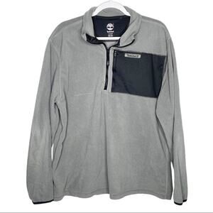 Mens Timberland Grey Fleece Pullover Sweater Shirt XL